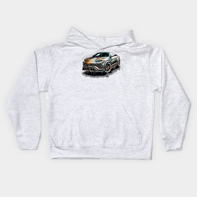 Lamborghini Urus Kids Hoodie by Vehicles-Art